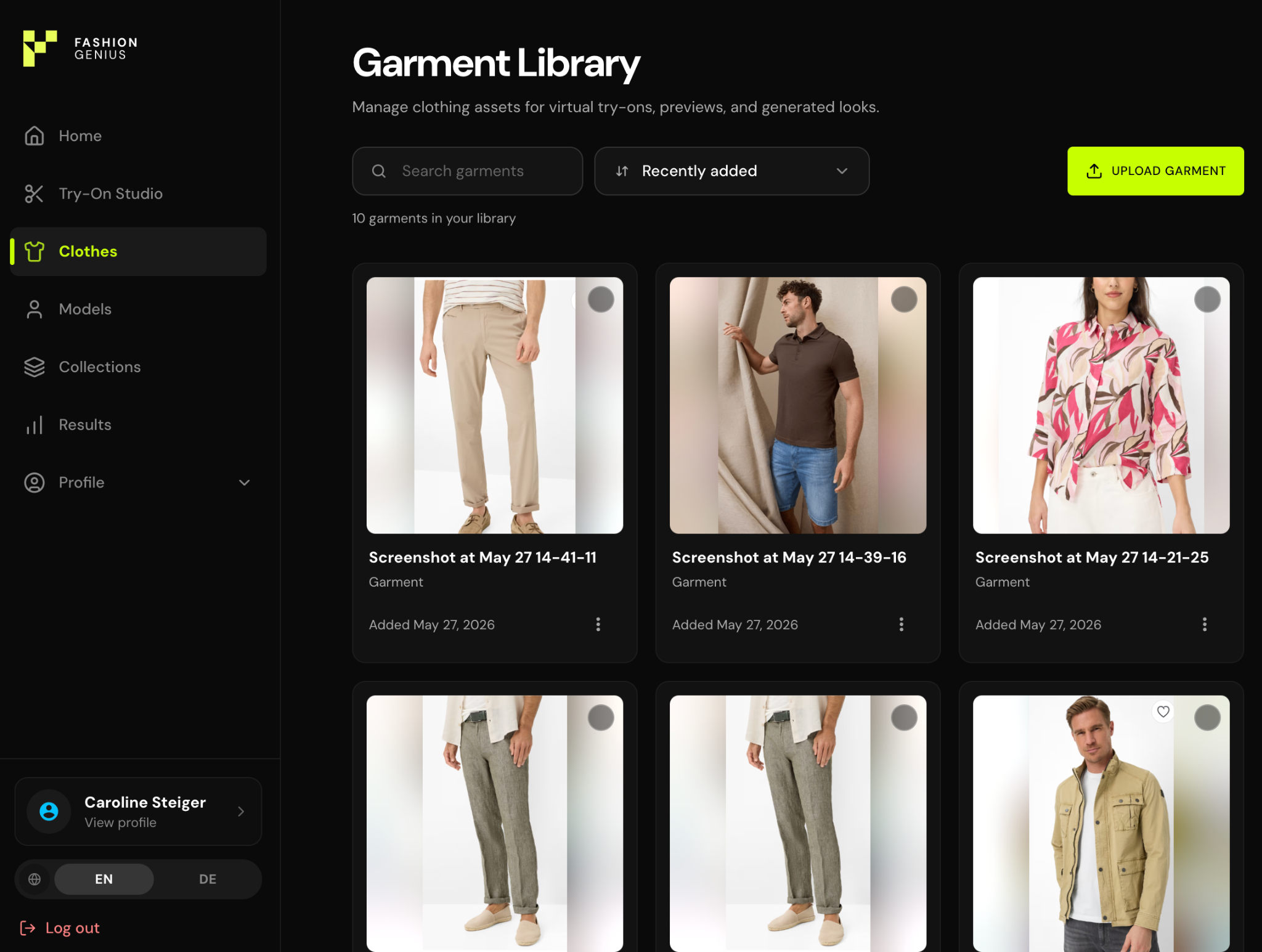 Fashion Genius Garment Library