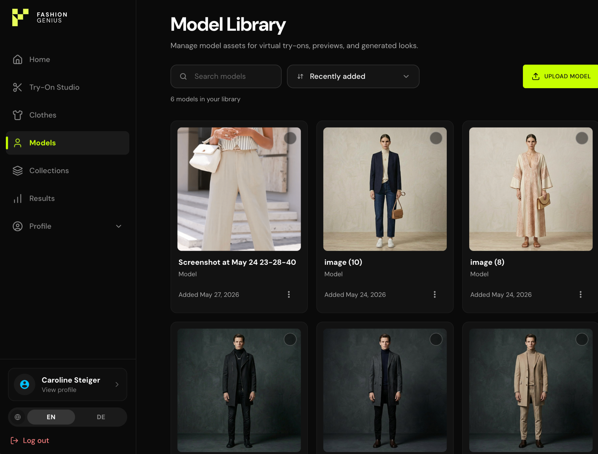 Fashion Genius Model Library